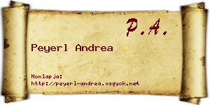 Peyerl Andrea névjegykártya